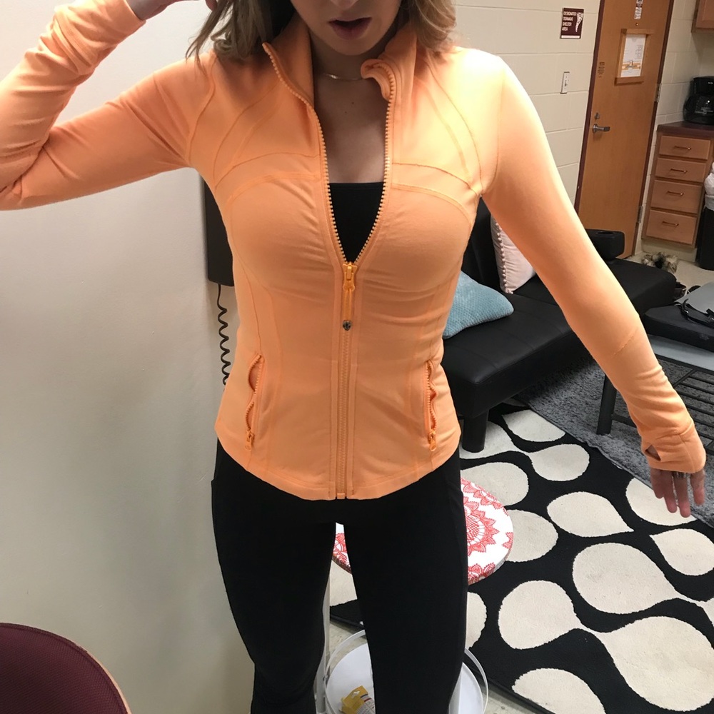 Orange Lululemon Define Jacket